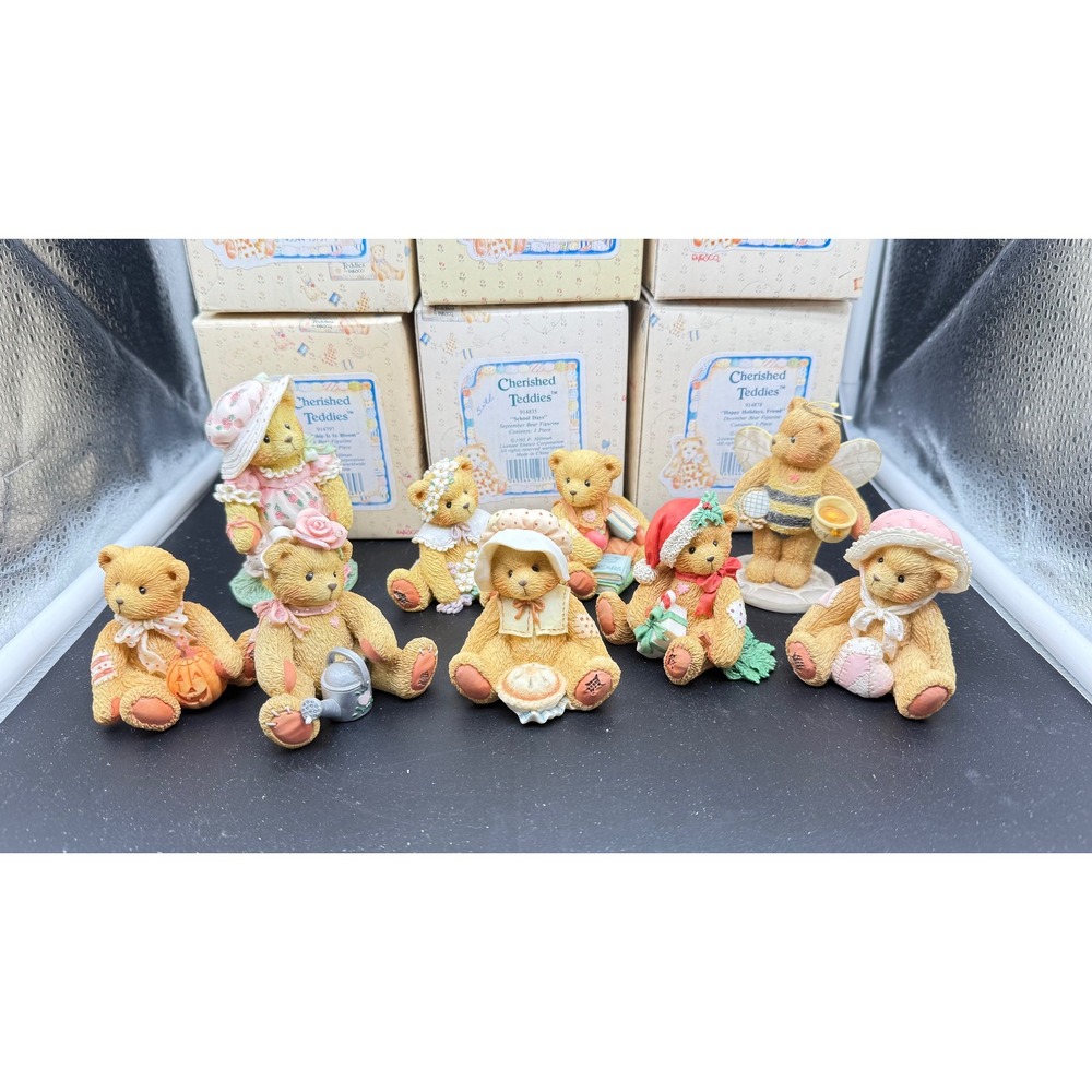 Cherished Teddies Enesco Figurine Lot Priscilla Hillman Vintage Bear Collection